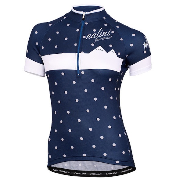 2015 Nalini Siele Blau Snow Damen Radtrikot Kurzarm
