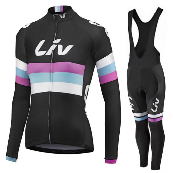 2015 Damen LIV Fahrradbekleidung Radtrikot Satz Langarm und Lange Fahrradhose