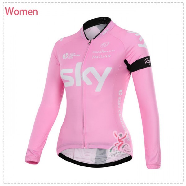 2015 sky Damen Fahrradtrikot Langarm