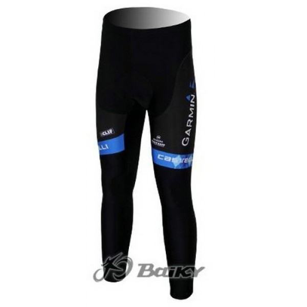 Garmin Barracuda Pro Team Lang Radhose Blau Weiß