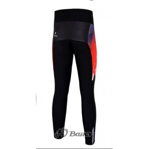 Nalini Pro Team Lang Radhose Rot Weiß