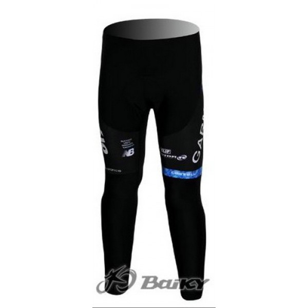 Garmin Barracuda Pro Team Lang Radhose Schwarz Blau