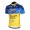 2013 Saxo Bank Tinkoff Pro Team Radtrikot Kurzarm Blau Gelb