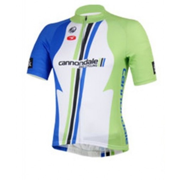 2013 Cannondale Radtrikot Kurzarm Weiß Grün Blau