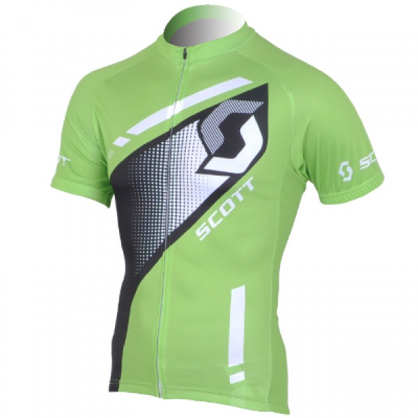 2013 Scott Racing Radtrikot Kurzarm Grün Schwarz