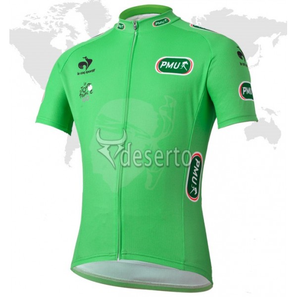 Tour de France Grünes Trikot Radtrikot Kurzarm
