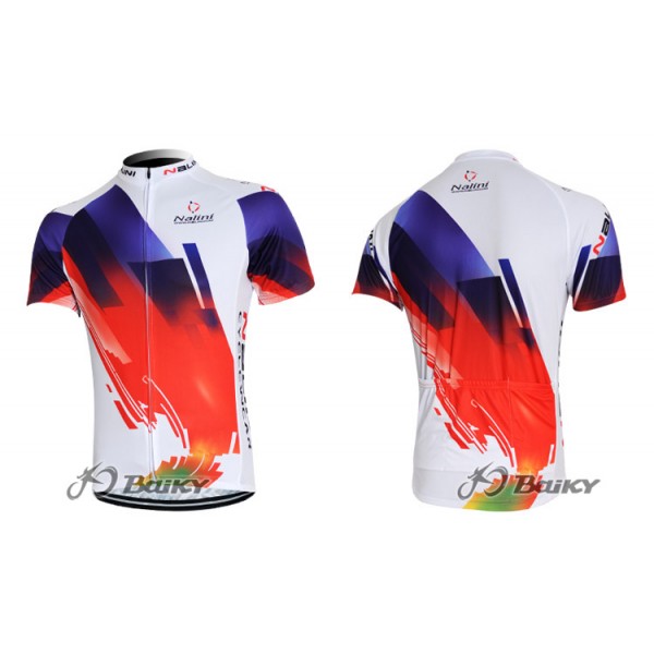 2012 Nalini Radtrikot Kurzarm Rot Weiß