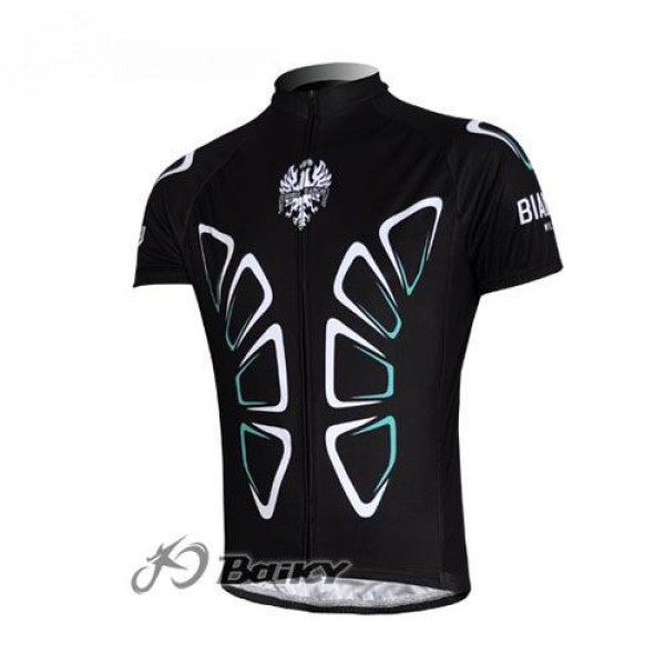 Bianchi Pro Team Radtrikot Kurzarm Schwarz