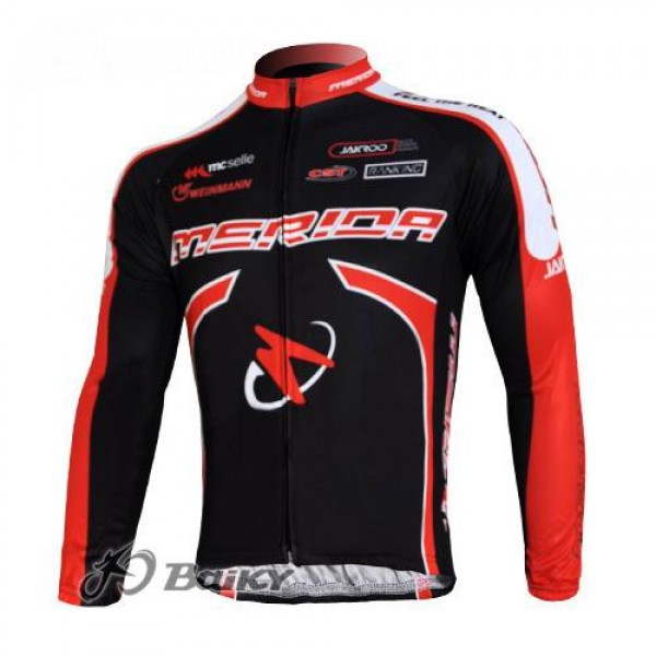 Subaru Peak Bar Team Fahrradtrikot Langarm Schwarz Rot
