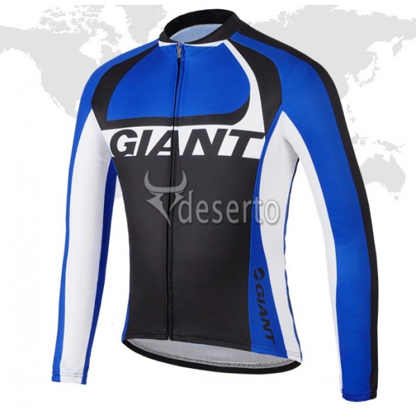 2014 Giant Fahrradtrikot Langarm Schwarz Blau