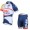 2013 Lotto Belisol Radtrikot Kurzarm und Kurz Radhose Kits Weiß Blau