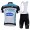 2013 Omega Pharma Quick Step Radbekleidung Satz Radtrikot Kurzarm und Kurz Trägerhose Weiß Schwarz