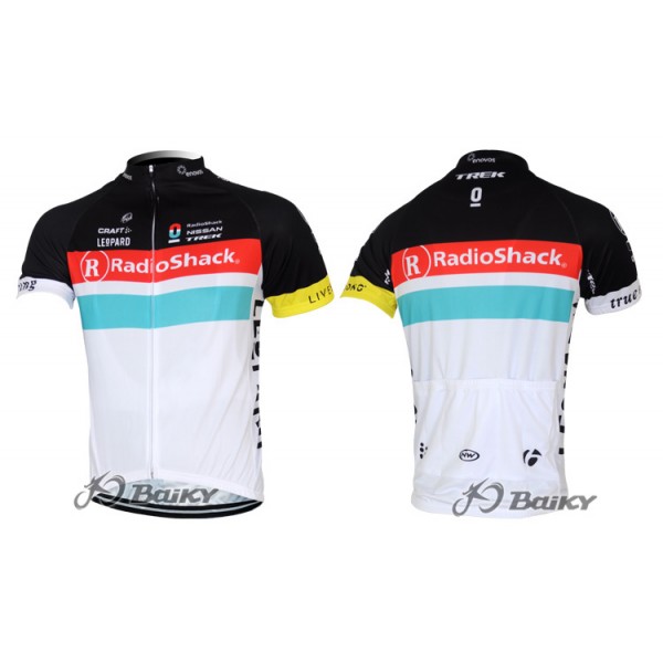 RadioShack Trek Nissan Pro Team Aero Radtrikot KurzarmWeiß