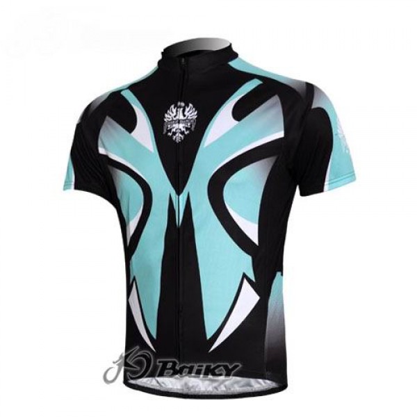 Bianchi Pro Team Radtrikot Kurzarm Schwarz Blau