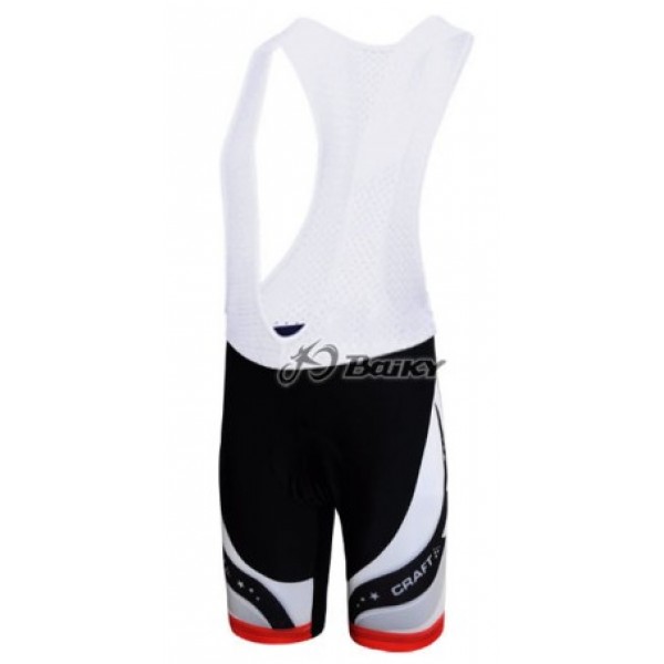 Craft Pro Team Kurz Trägerhose Schwarz Weiß