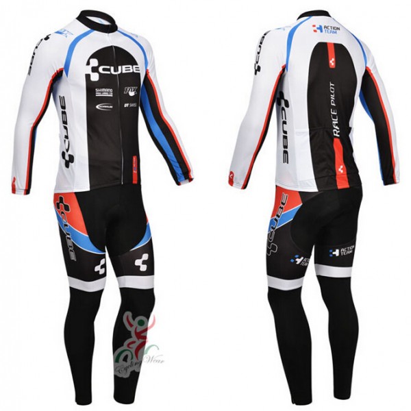 2013 Cube Fahrradbekleidung Radtrikot Satz Langarm und Lange Fahrradhose