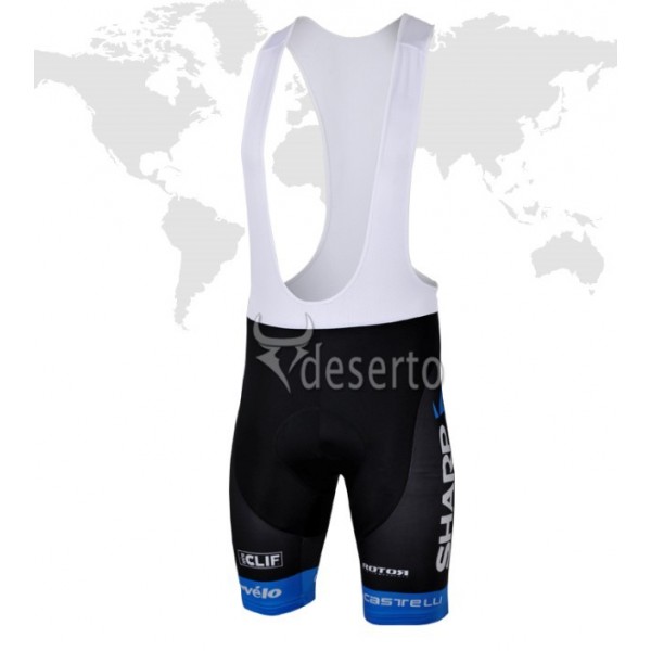 Garmin Sharp Barracuda Deutsche Champion Kurz Trägerhose Schwarz 2013