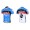 2013 Garmin Sharp Barracuda Cervelo Fahrradbekleidung Satz Fahrradtrikot Kurzarm Trikot und Kurz Trägerhose Blau