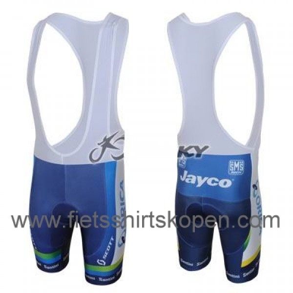 2013 Green Edge ORICA Fahrradbekleidung Satz Fahrradtrikot Kurzarm Trikot und Kurz Trägerhose Blau