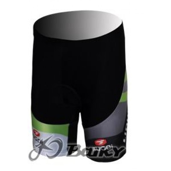 Liquigas Cannondale Pro Team Kurz Radhose Schwarz Grün