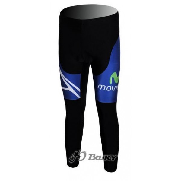 Movistar Team Lang Radhose Blau