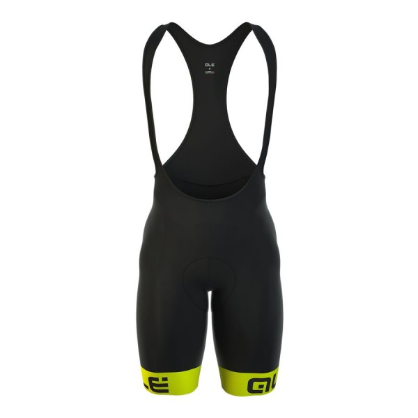 2016 Ale Linea Plus G.T.-gelbs Fluo Fahrradbekleidung Kurz Trägerhose