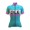 2016 Damen Ale Graphics PRR Bermuda-Turquoise Radtrikot Kurzarm
