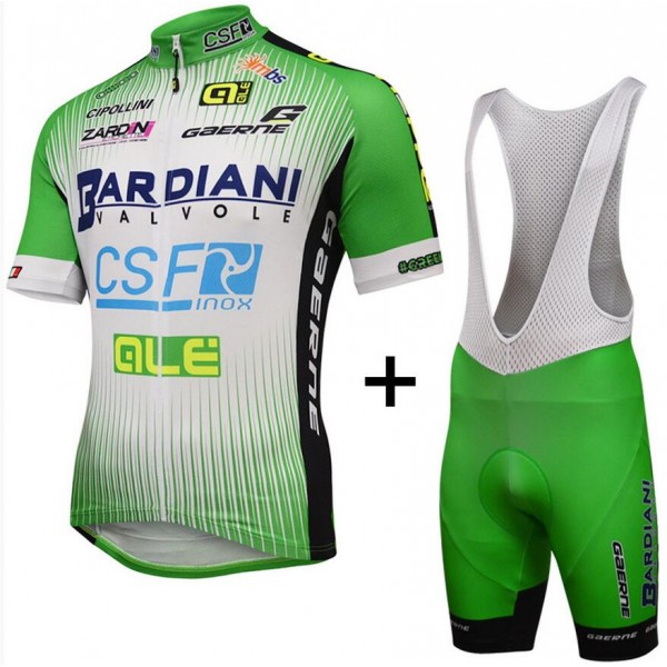 2016 Bardiani Csf Fahrradbekleidung Satz Fahrradtrikot Kurzarm Trikot und Kurz Trägerhose