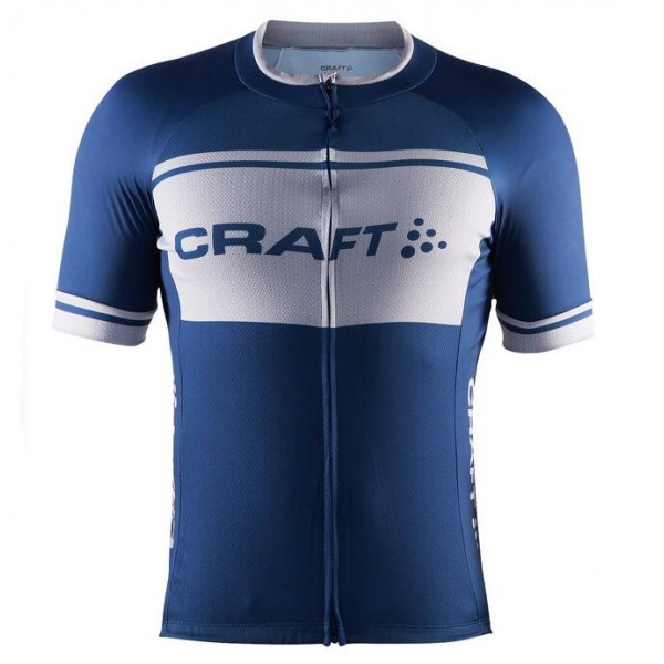 2016 CRAFT Classic Logo Radtrikot Kurzarm blau grau