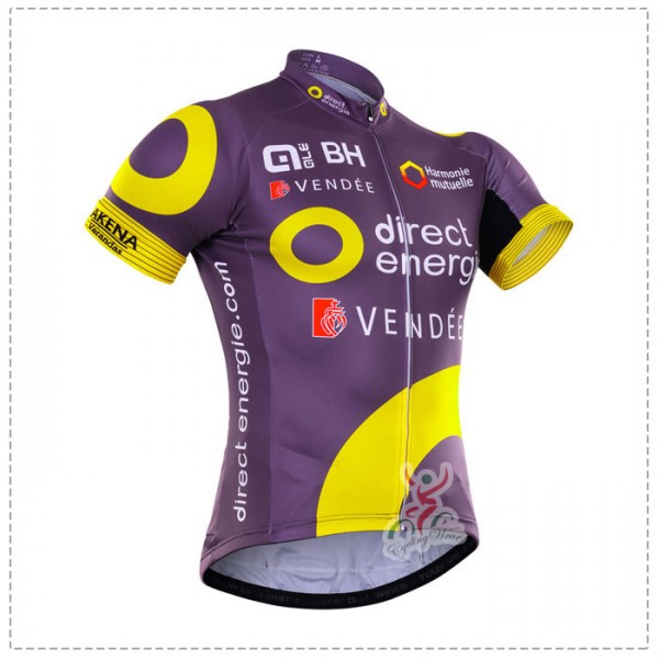2016 Direct Energie purple Radtrikot Kurzarm