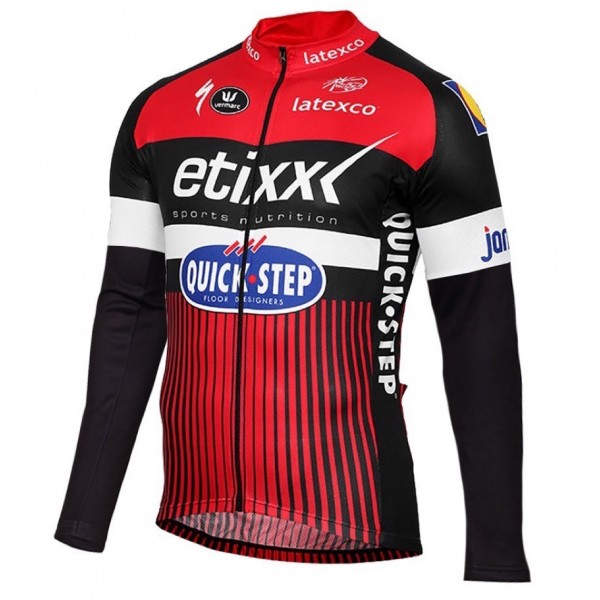 2016 Etixx-Quick Step TDF Ausgabe Rot Radtrikot Langarm