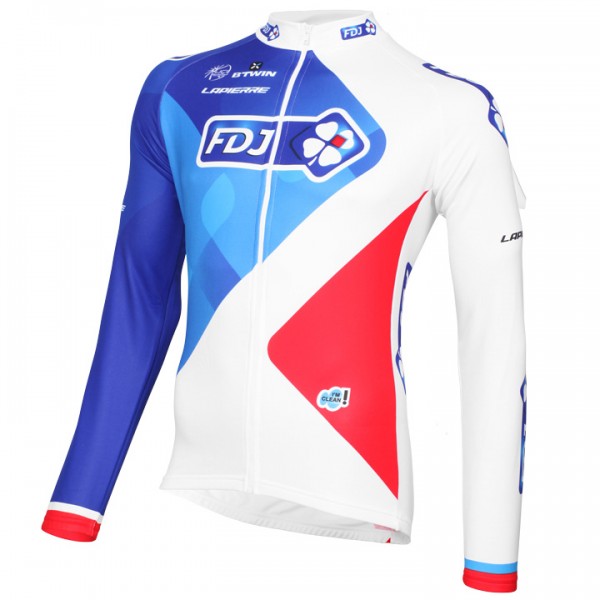 2016 FDJ Fahrradtrikot Langarm