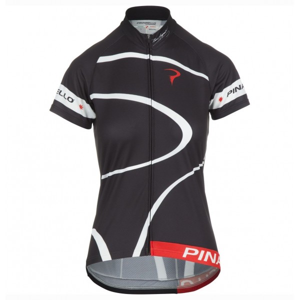 2016 Pinarello MIRA schwarz Damen Radtrikot Kurzarm