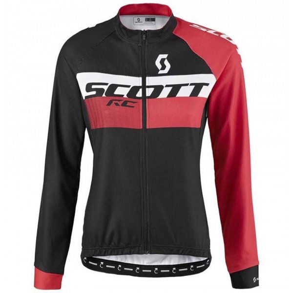 2016 Scott RC Schwarz-Rot Damen Radtrikot Langarm