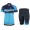 2016 Scott RC Pro schwarz blau Damens Radbekleidung Radtrikot Kurzarm und Fahrradhosen Kurz
