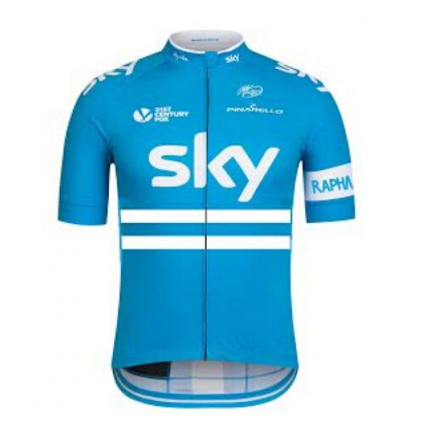 2016 SKY Blau Radtrikot Kurzarm