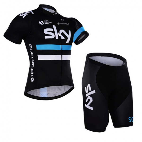 2016 SKY Radbekleidung Radtrikot Kurzarm und Fahrradhosen Kurz
