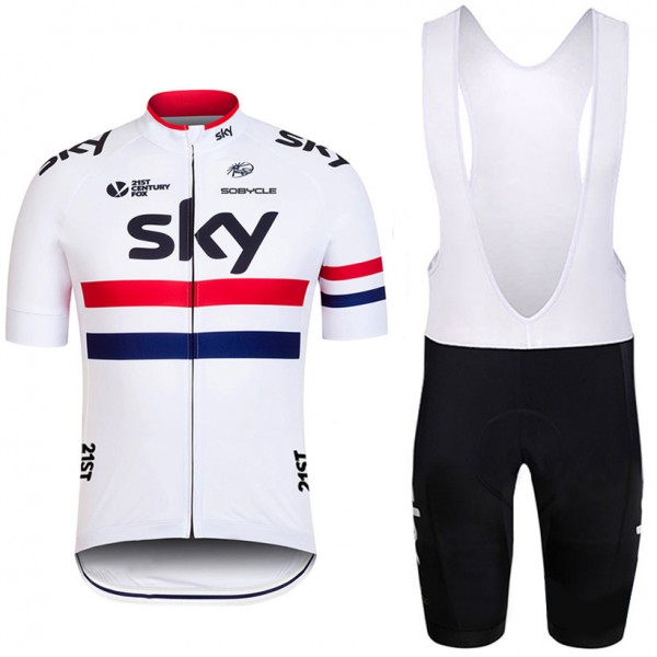 2016 SKY Fahrradbekleidung Satz Fahrradtrikot Kurzarm Trikot und Kurz Trägerhose 01