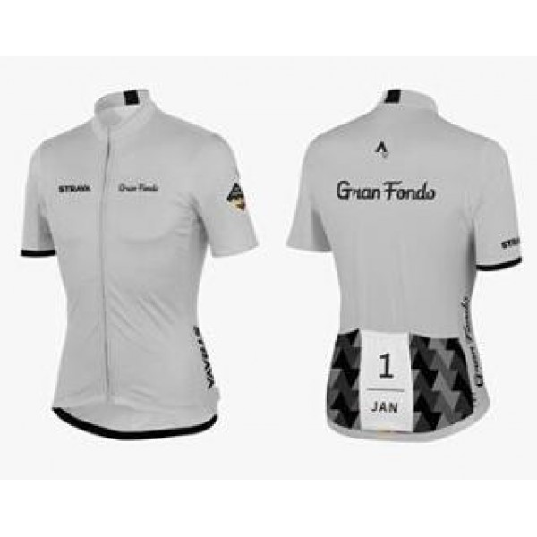2016 Strava Radtrikot Kurzarm grau