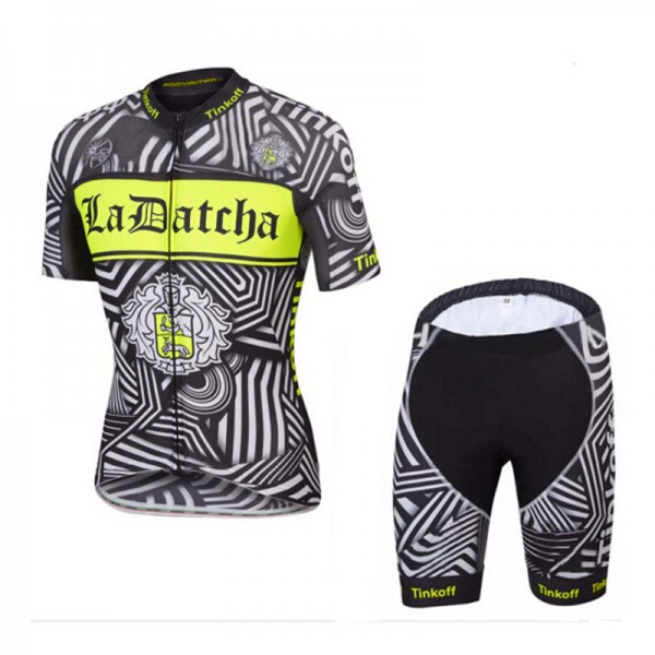 2016 Tinkoff Saxo Bank Radbekleidung Radtrikot Kurzarm und Fahrradhosen Kurz