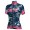2017 Damen Ale Graphics PRR Camo Blau-Rose Radtrikot Kurzarm