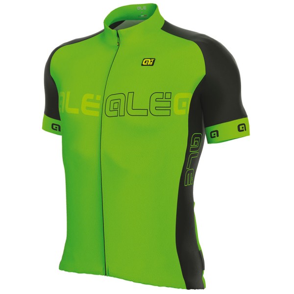 2017 Ale Excel Basic Radtrikot Kurzarm Grün Fluo