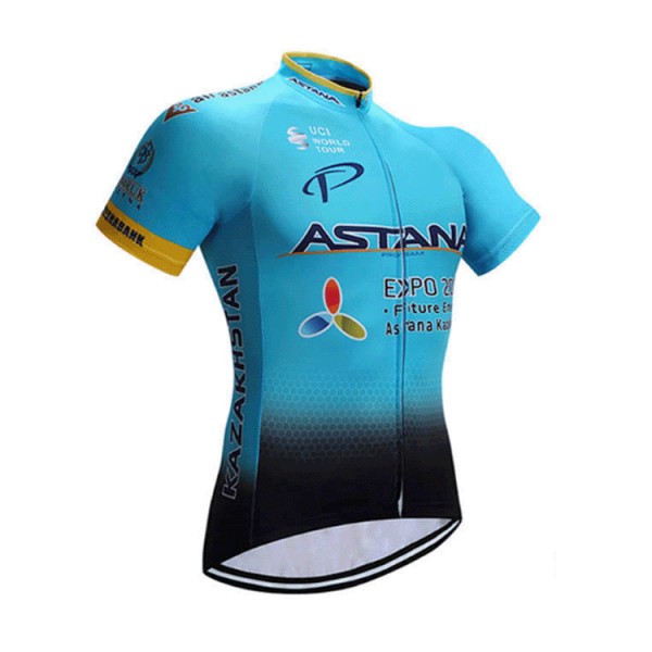 2017 Astana Radtrikot Kurzarm