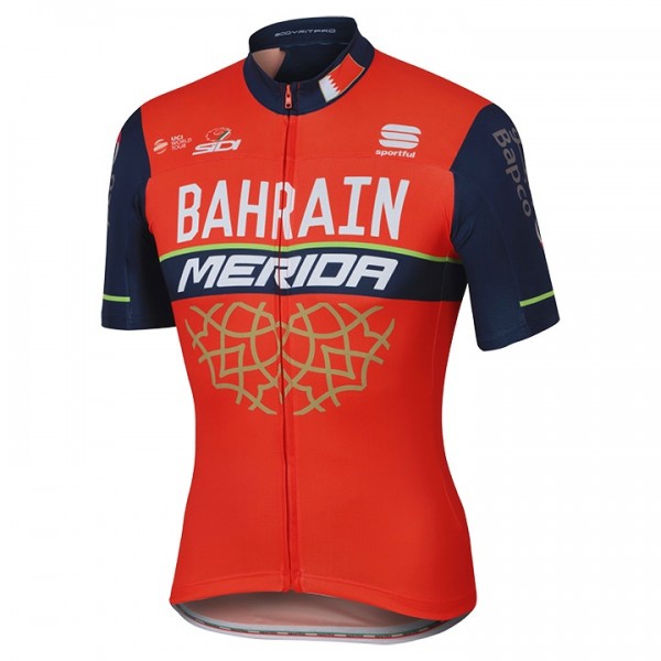 BAHRAIN-MERIDA Radtrikot Kurzarm 2017