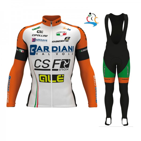 2017 BARDIANI CSF Pro Fahrradbekleidung Radtrikot Langarm+Lang Trägerhose