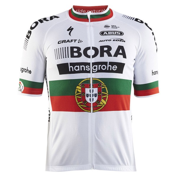 BORA Hansgrohe Pro Team 2017 Champion Portugais Radtrikot Kurzarm