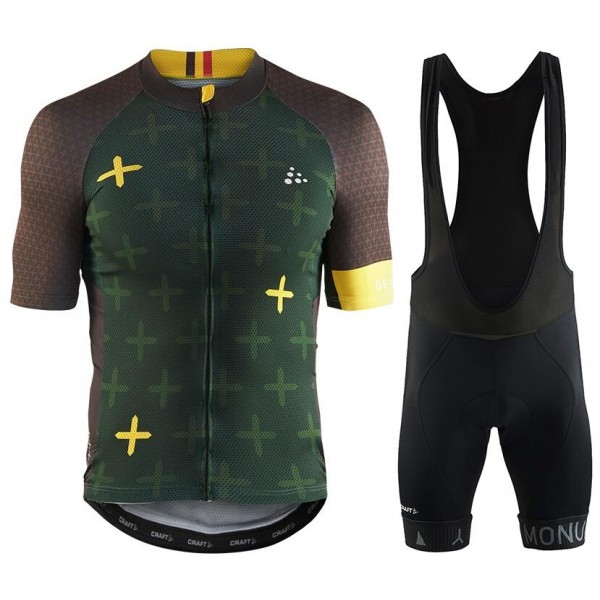 CRAFT MONUMENTS De Ronde 2017 Fahrradbekleidung Satz Radtrikot Kurzarm+Kurz Trägerhose