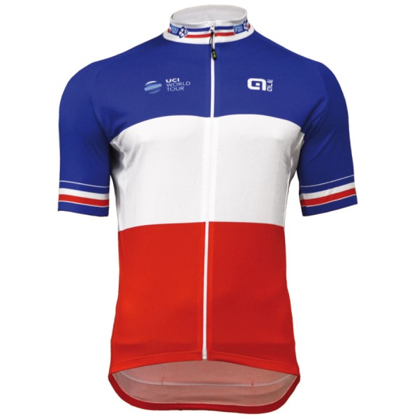 FDJ Pro Team 2017 Tenue Championnat Francais Radtrikot Kurzarm