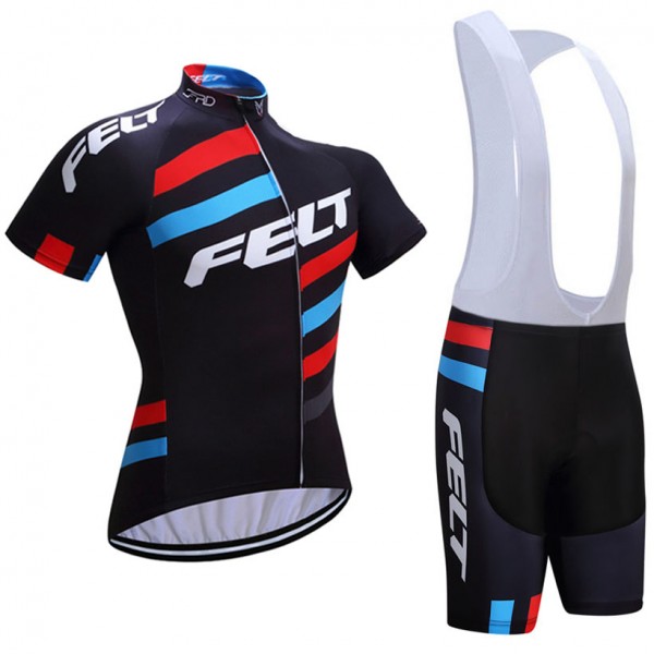 2017 Felt Fahrradbekleidung Satz Radtrikot Kurzarm+Kurz Trägerhose Weiß