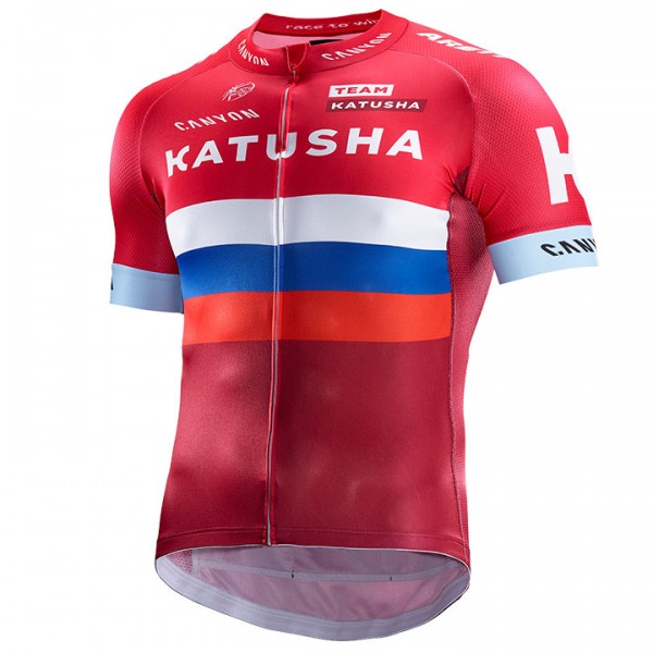 Katusha 2017 Radtrikot Kurzarm